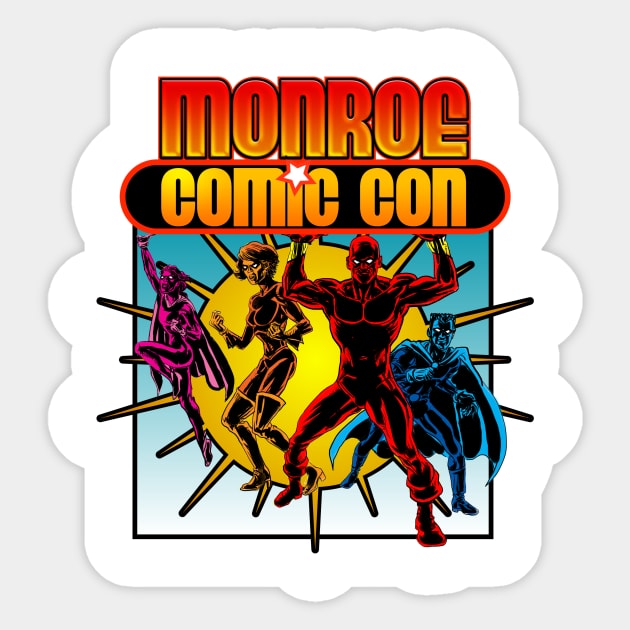 Monroe Comic-Con Logo Tee Sticker by gpill22